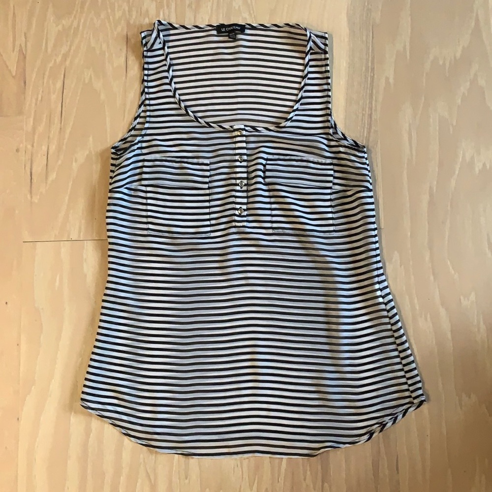 Le Château striped tank top - Size Extra small - Picture 1 of 7